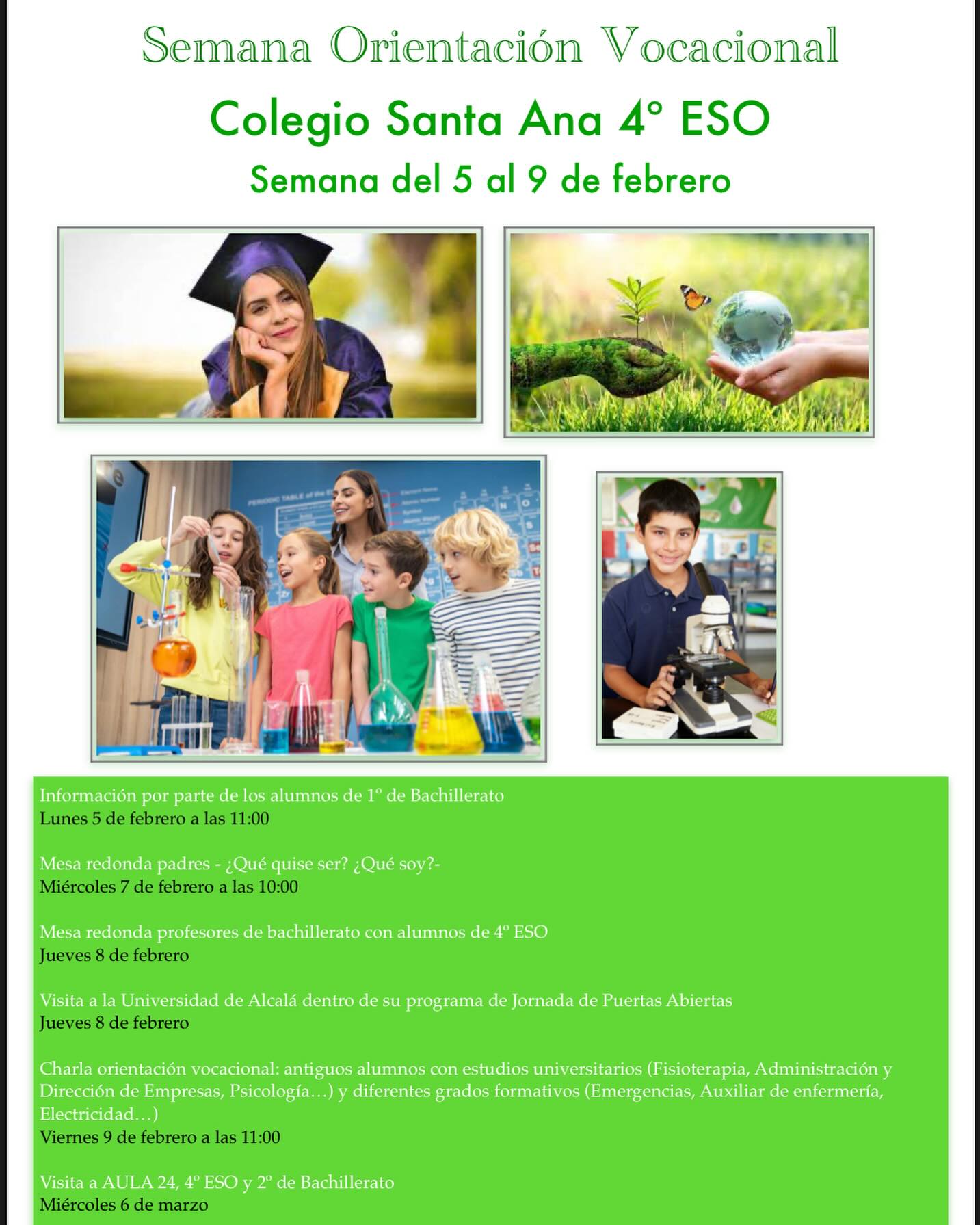 Cartel Semana Orientacin Vocacional 2024