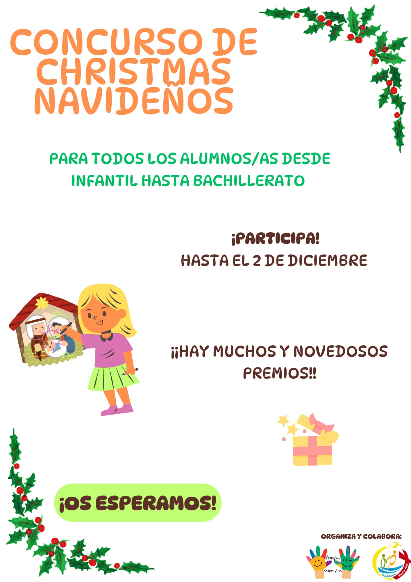 Cartel concurso tarjetas navideas 2024